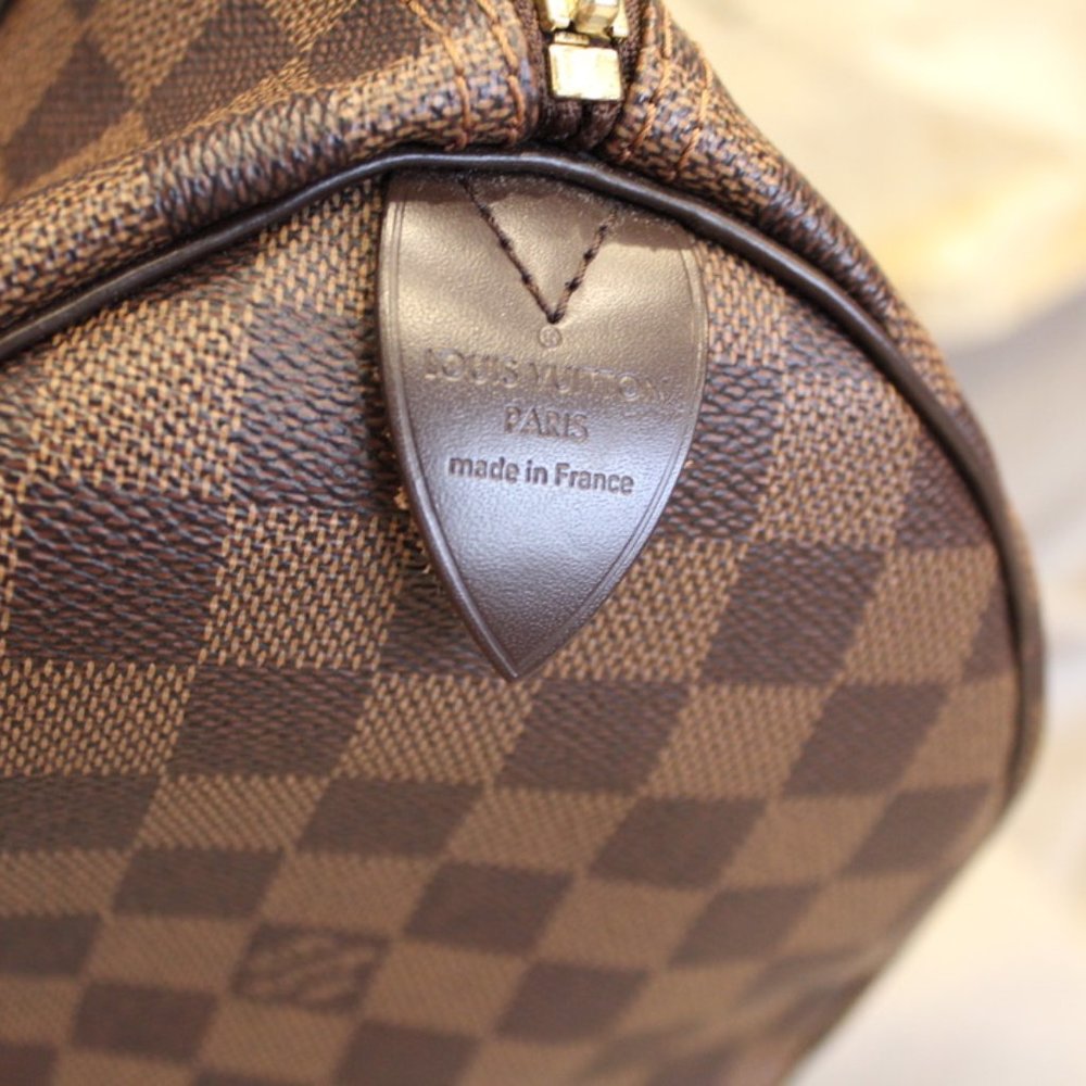 Louis Vuitton Brown Checkered Satchel - Picture 4 of 16